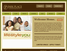 Tablet Screenshot of parkplace-jackson.com